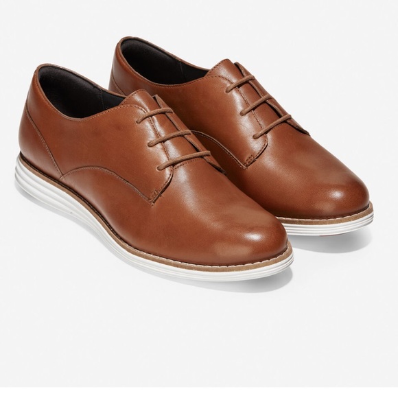 Cole Haan Original Grand Woodbury Leather Plain Oxfords - Picture 1 of 10